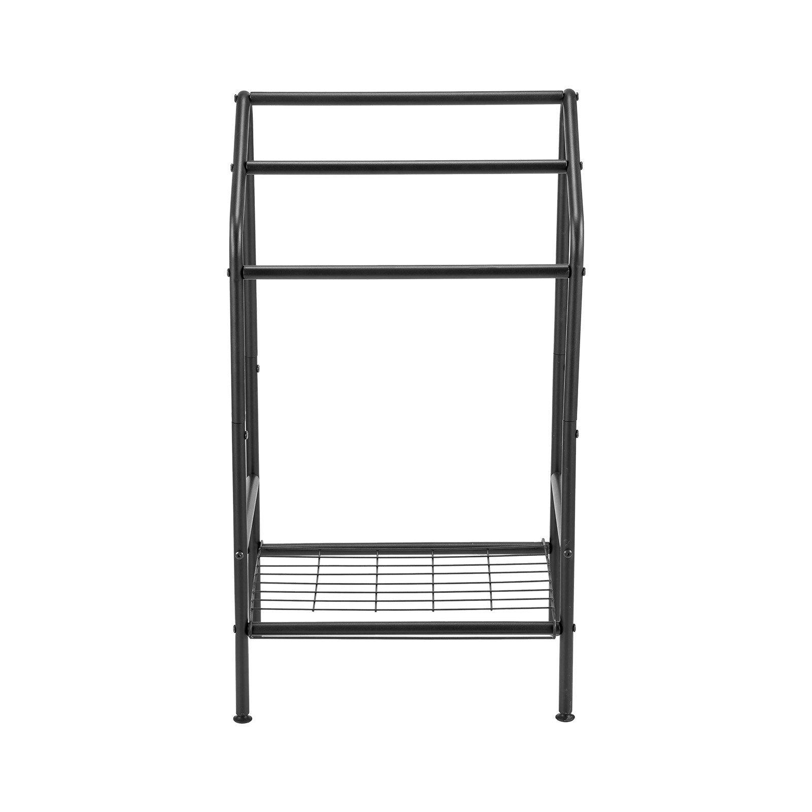 VEVOR Towel Rack 3 Bars Outdoor Towel Holder with Bottom Storage for Pool Spa 