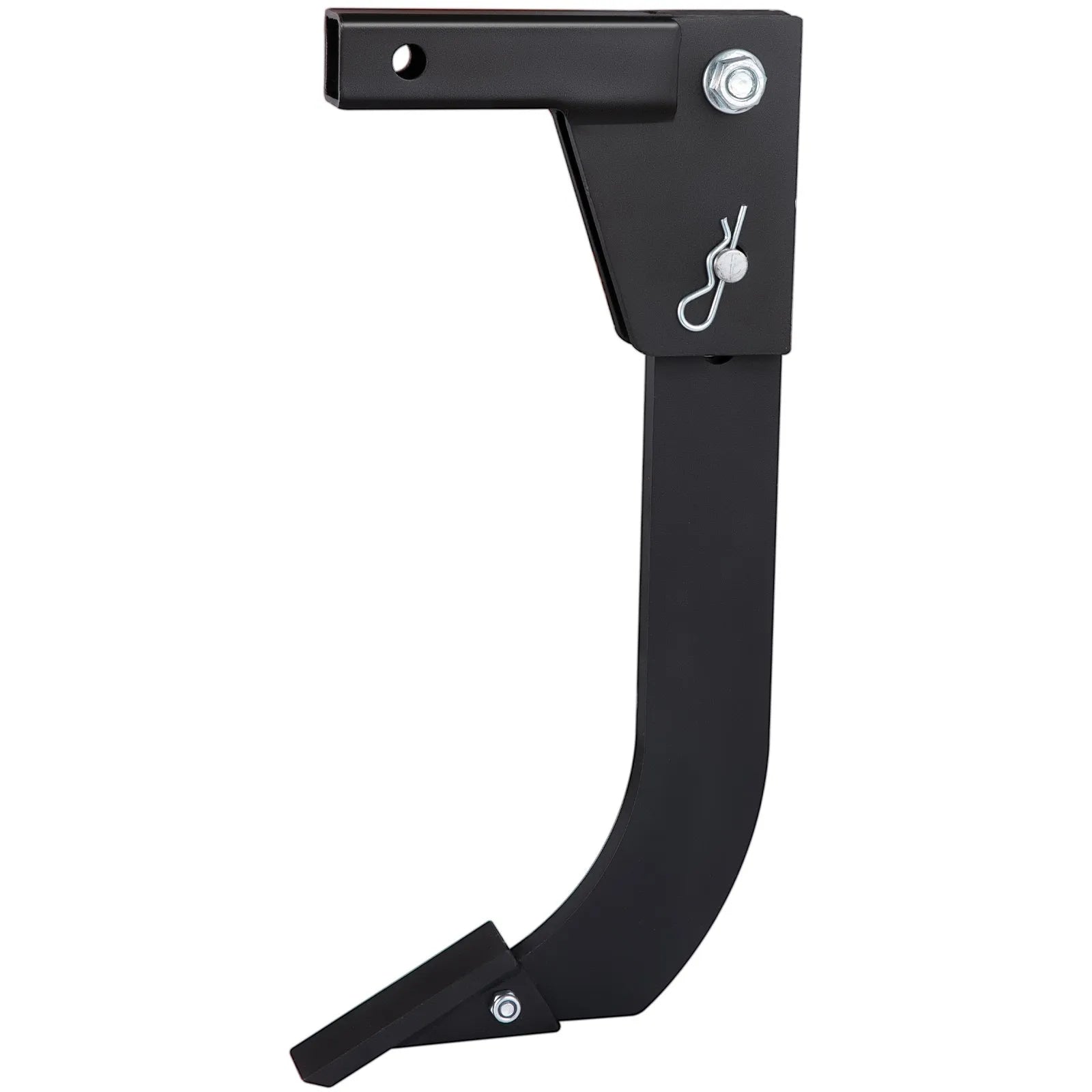 VEVOR Tractor Hitch Mounted Ripper, Heavy-Duty 18 Inch Box Scraper Shank, with 4 Hole Sites Box Blade, 2 Locating Pins Ripper Shanks, 2 Plough Tips Box Blade Shank Teeth, for CAT 0 and CAT 1 tractors