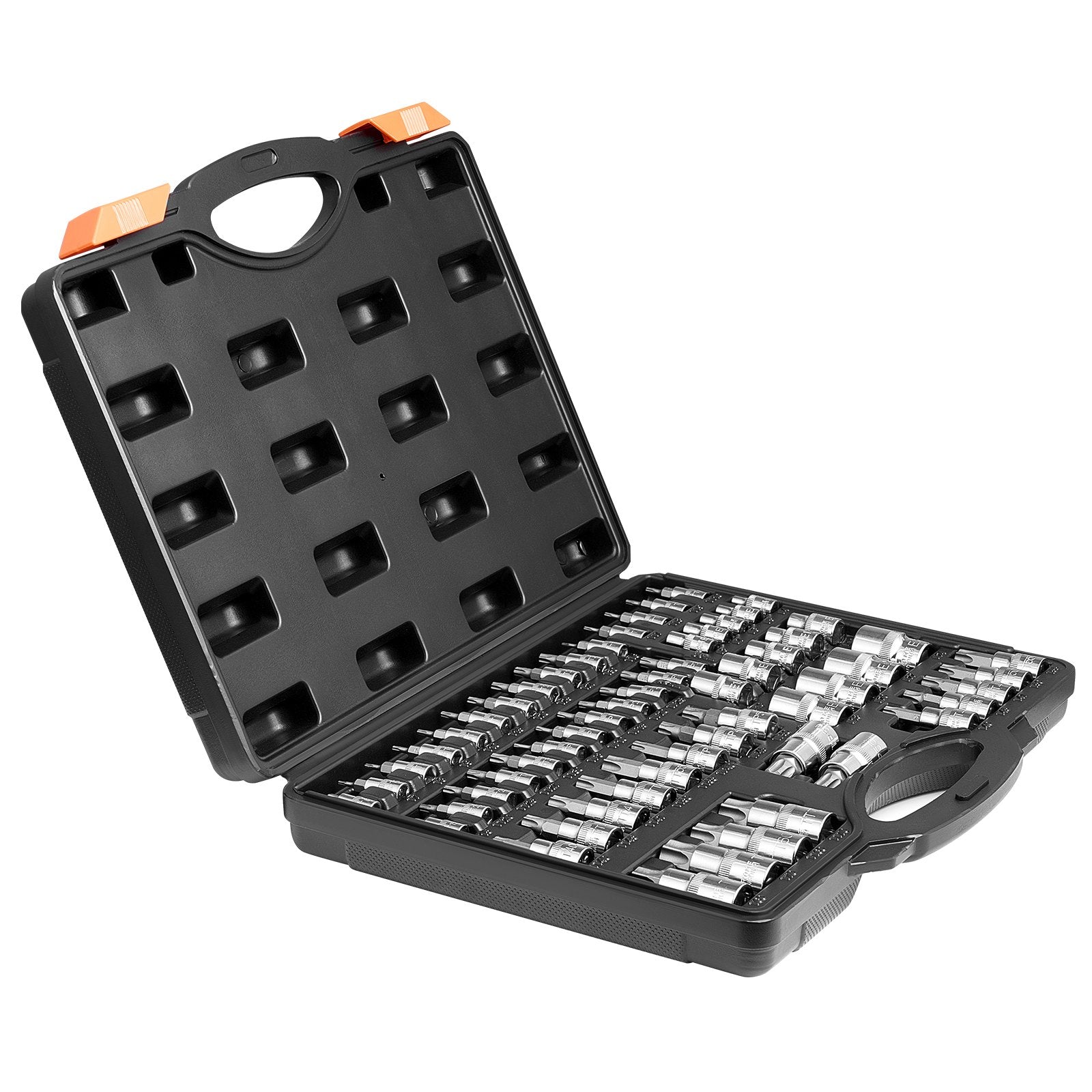 Torx Bit Socket and External Torx Socket Set 60-Piece S2 Alloy Steel Cr-V Steel 