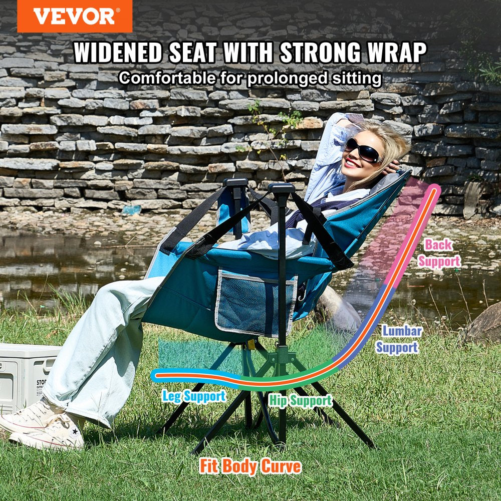 VEVOR Camping Chair Hammock Chair 300 lbs Load Capacity Hammock Folding Chair 