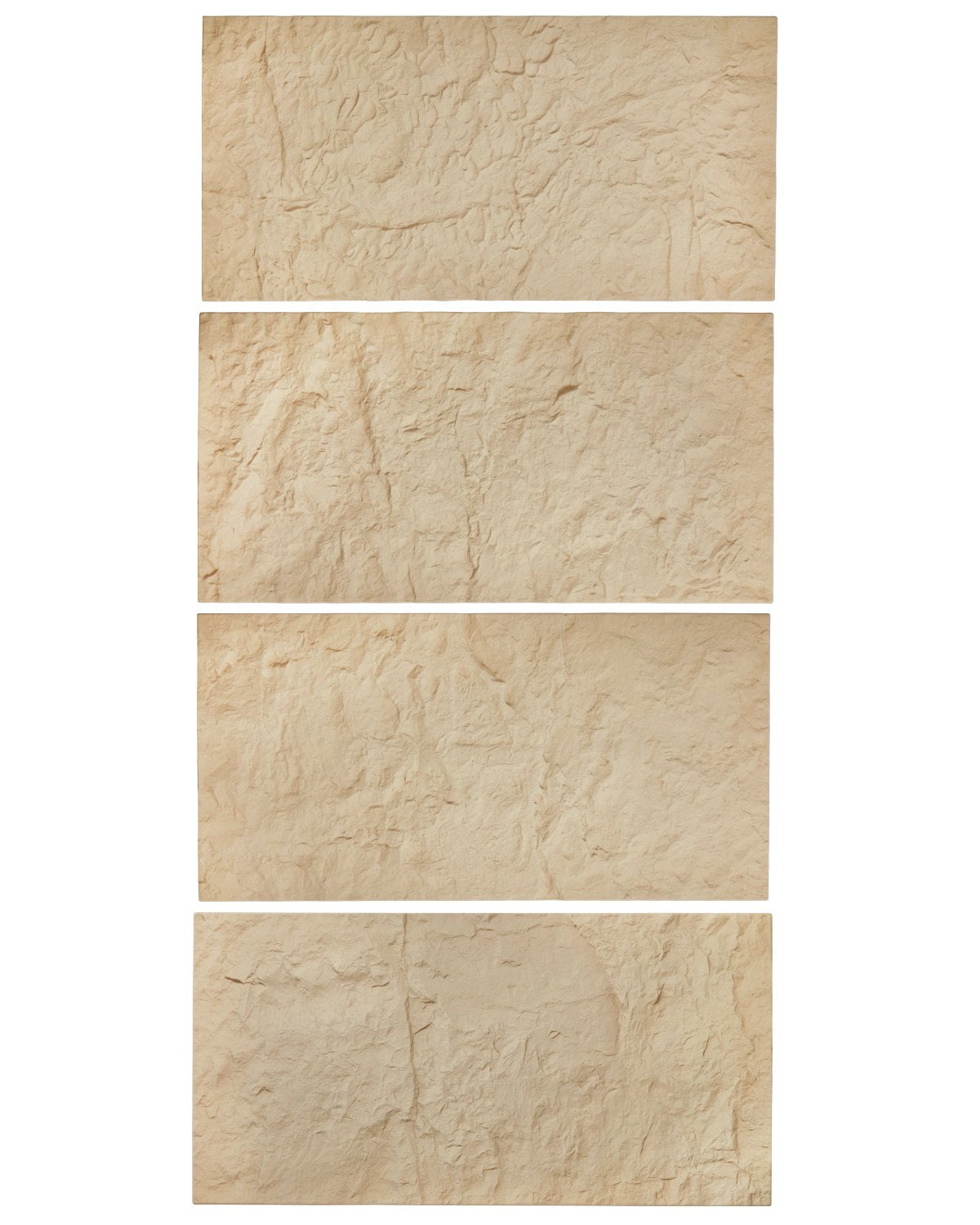 VEVOR 3D Wall Panels 4 Pack 48x24'' PU Stone-Look 32 Sq.Ft Coverage Stone Yellow 