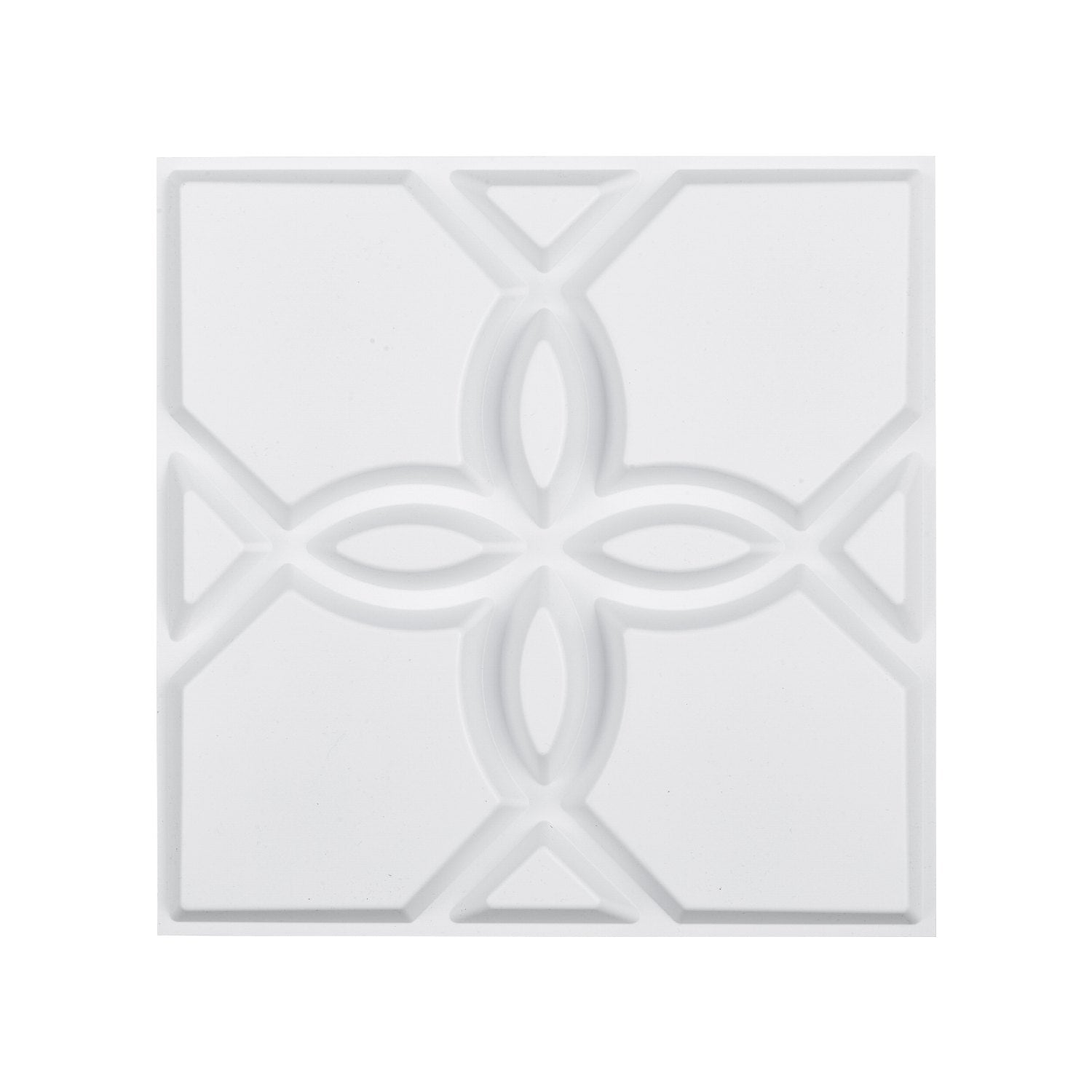 VEVOR 3D Wall Panels 33-Pack 11.81x11.81'' PVC 32 Sq.Ft Coverage Floral White 