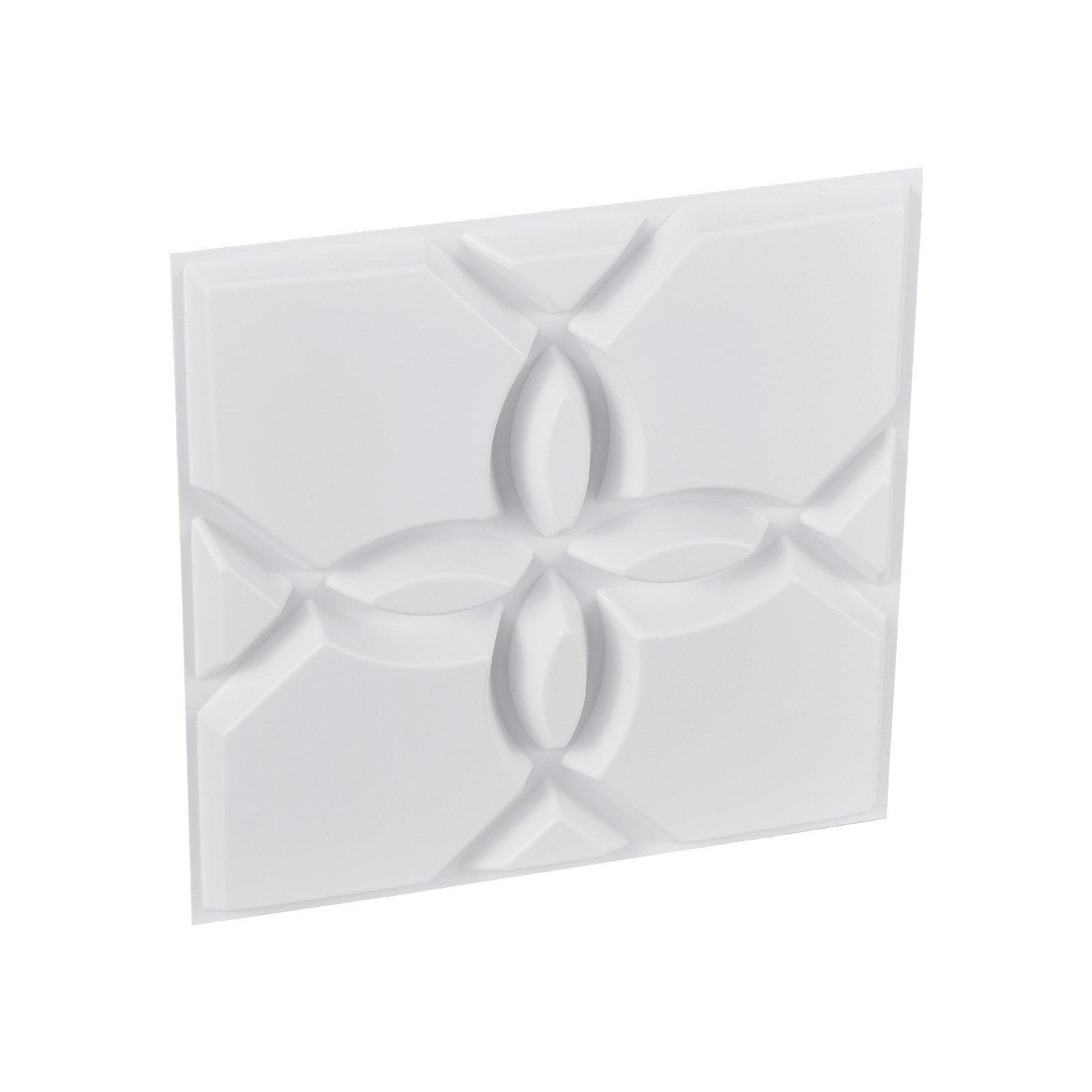 VEVOR 3D Wall Panels 33-Pack 11.81x11.81'' PVC 32 Sq.Ft Coverage Floral White 