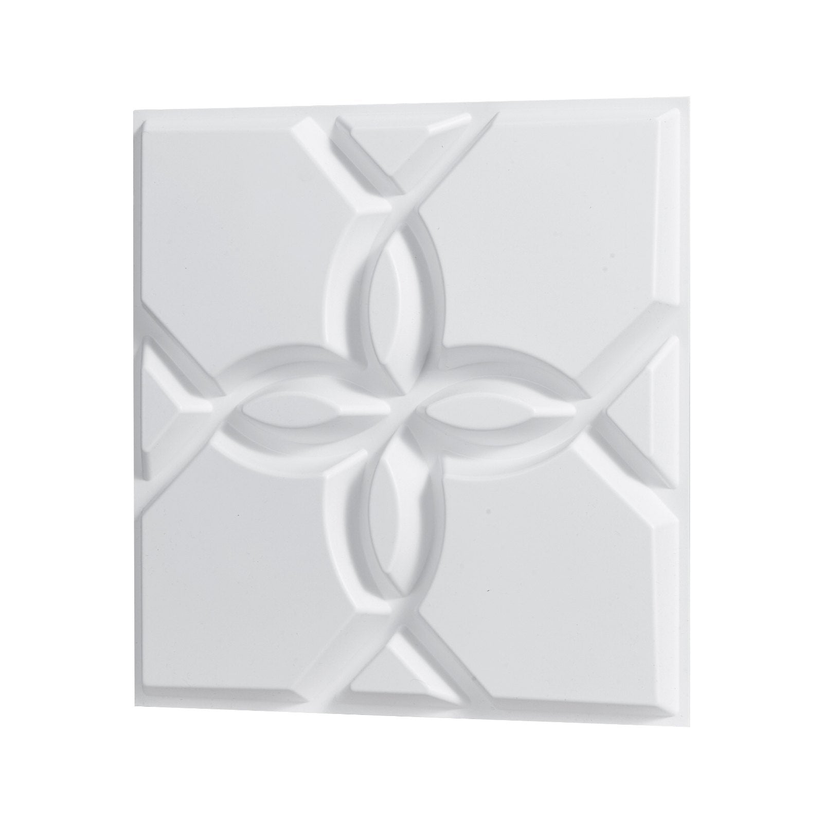 VEVOR 3D Wall Panels 33-Pack 11.81x11.81'' PVC 32 Sq.Ft Coverage Floral White 