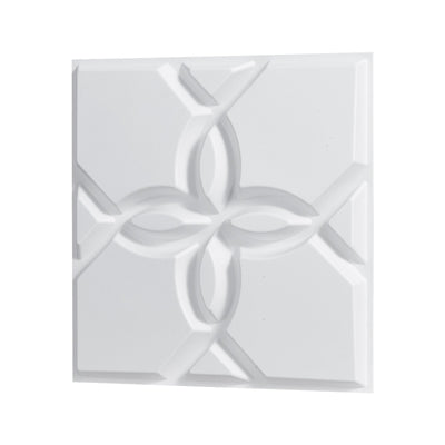 VEVOR 3D Wall Panels 33-Pack 11.81x11.81'' PVC 32 Sq.Ft Coverage Floral White 