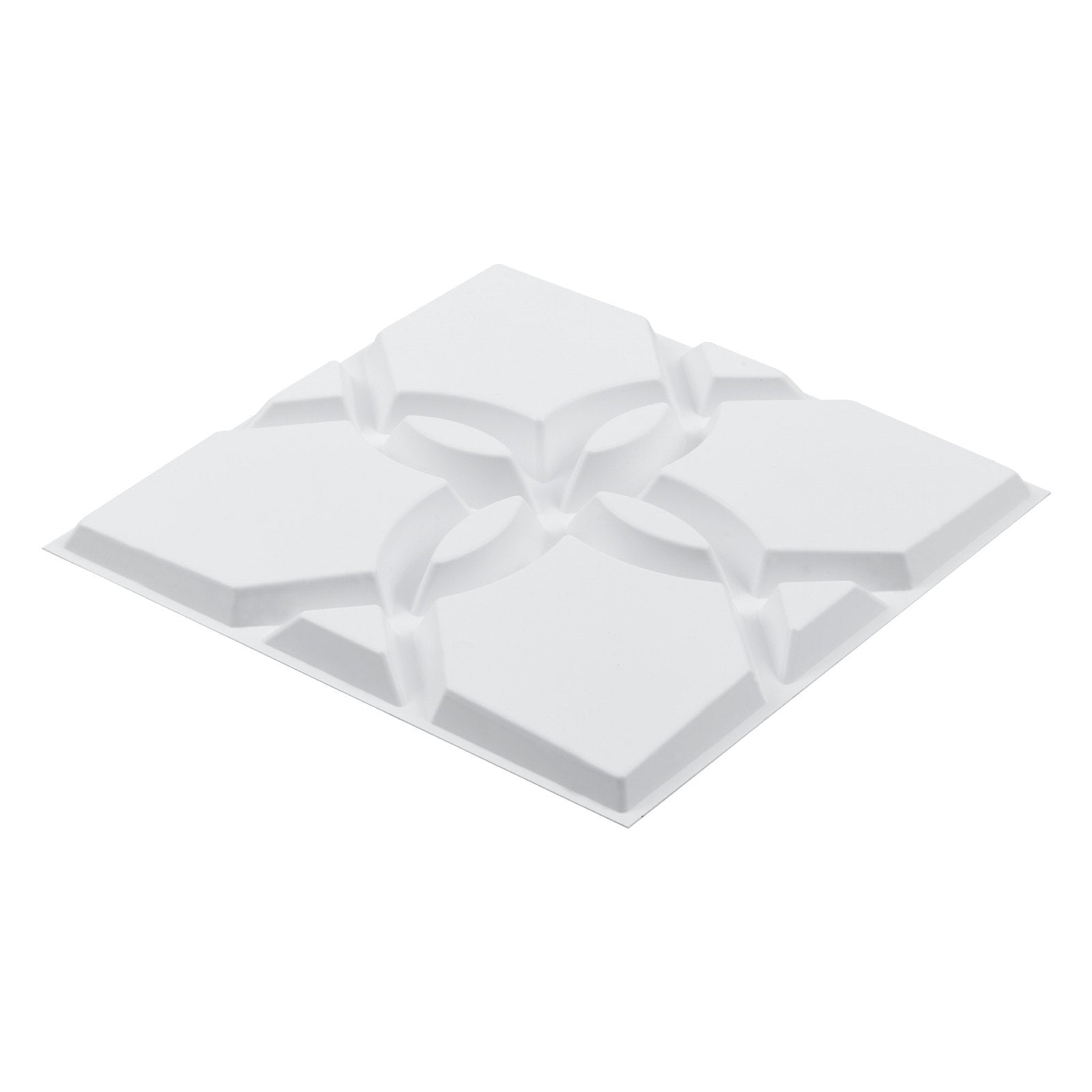 VEVOR 3D Wall Panels 33-Pack 11.81x11.81'' PVC 32 Sq.Ft Coverage Floral White 