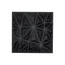VEVOR 3D Wall Panels 33-Pack 11.81x11.81'' PVC 32 Sq.Ft Coverage Diamond Black
