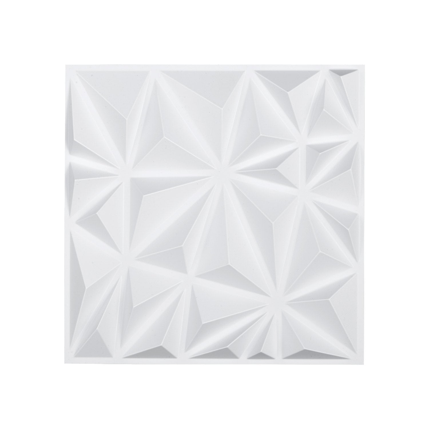 VEVOR 3D Wall Panels 33-Pack 11.81x11.81'' PVC 32 Sq.Ft Coverage Diamond White 