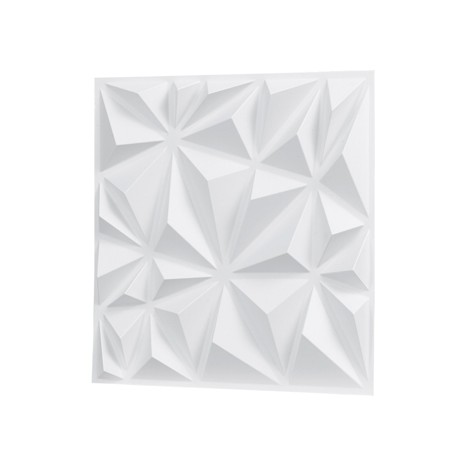 VEVOR 3D Wall Panels 33-Pack 11.81x11.81'' PVC 32 Sq.Ft Coverage Diamond White 