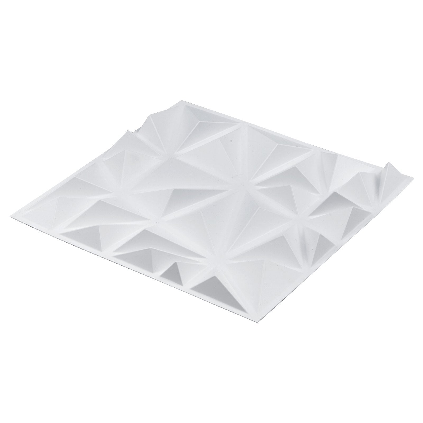 VEVOR 3D Wall Panels 33-Pack 11.81x11.81'' PVC 32 Sq.Ft Coverage Diamond White 