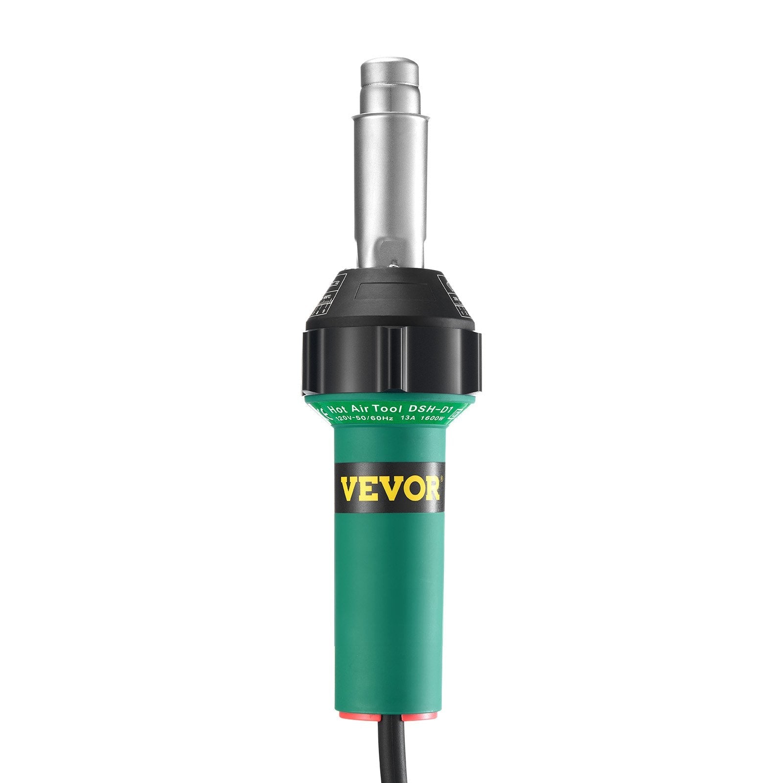 VEVOR Hot Air Plastic Welder 1600W PVC TPO Vinyl Heat Gun Torch & 9 Accessories 