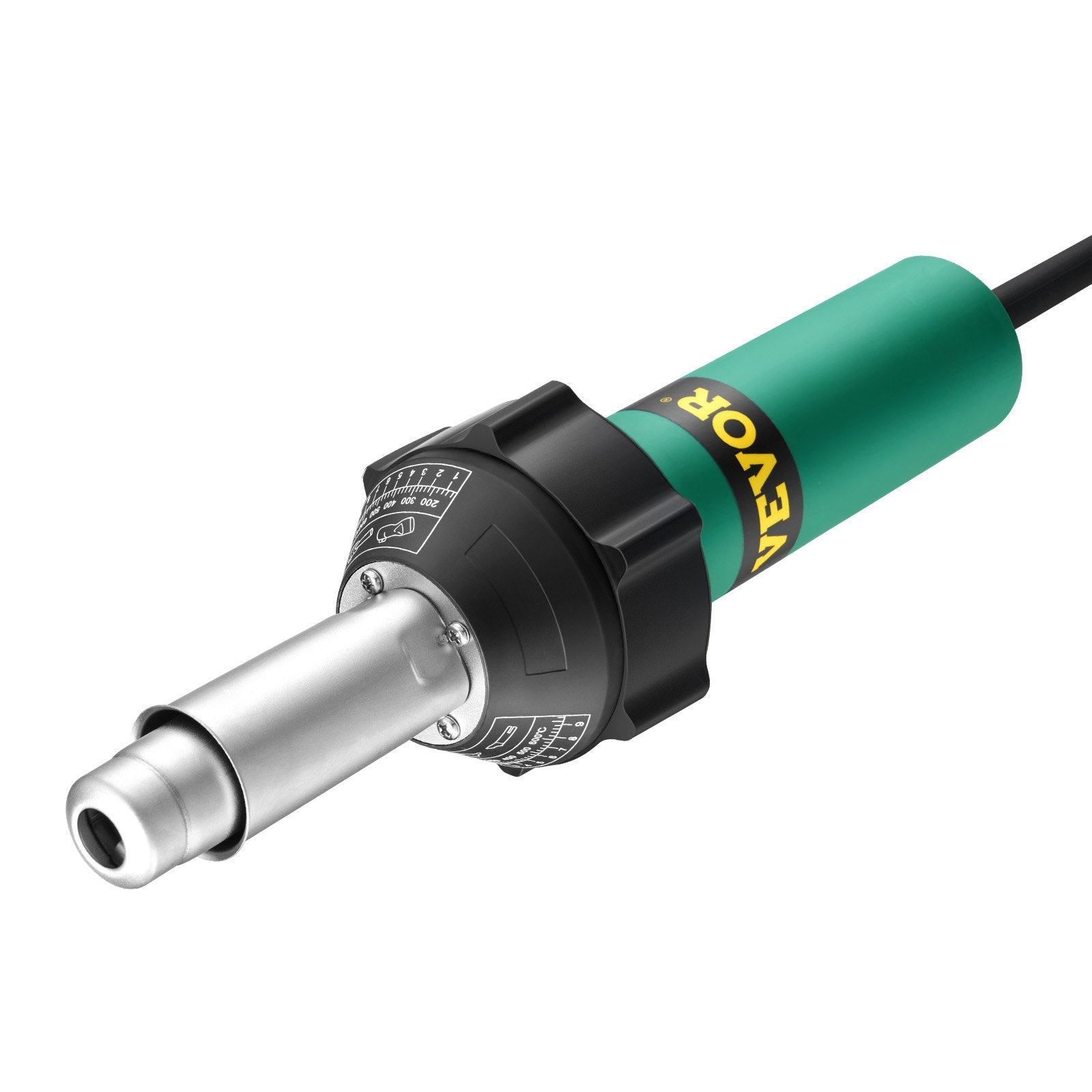VEVOR Hot Air Plastic Welder 1600W PVC TPO Vinyl Heat Gun Torch & 9 Accessories 