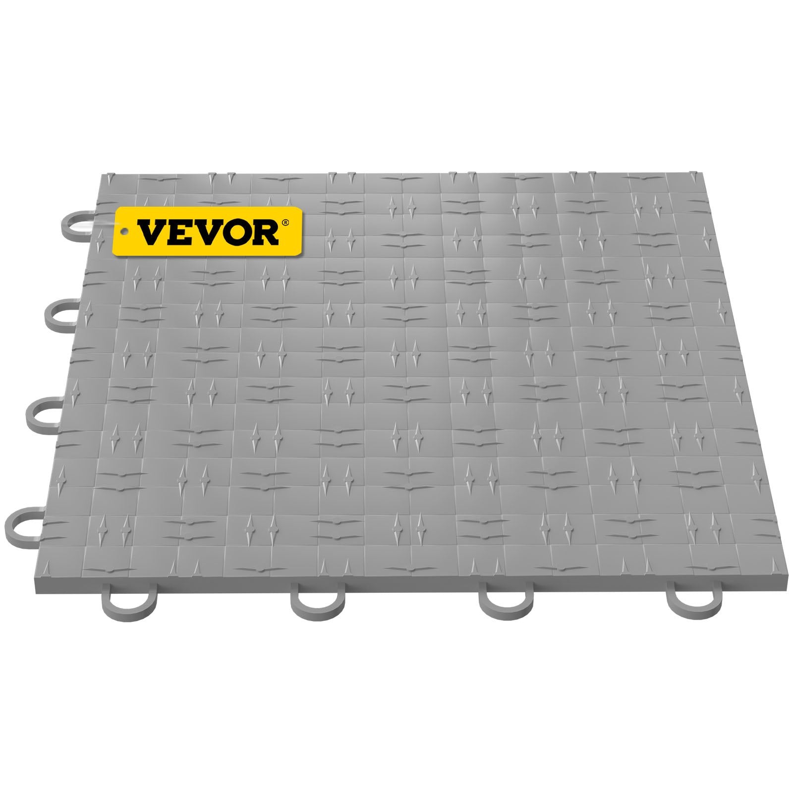 VEVOR Garage Tiles Interlocking Garage Flooring Tiles 12x12" 25 Pack Silver 