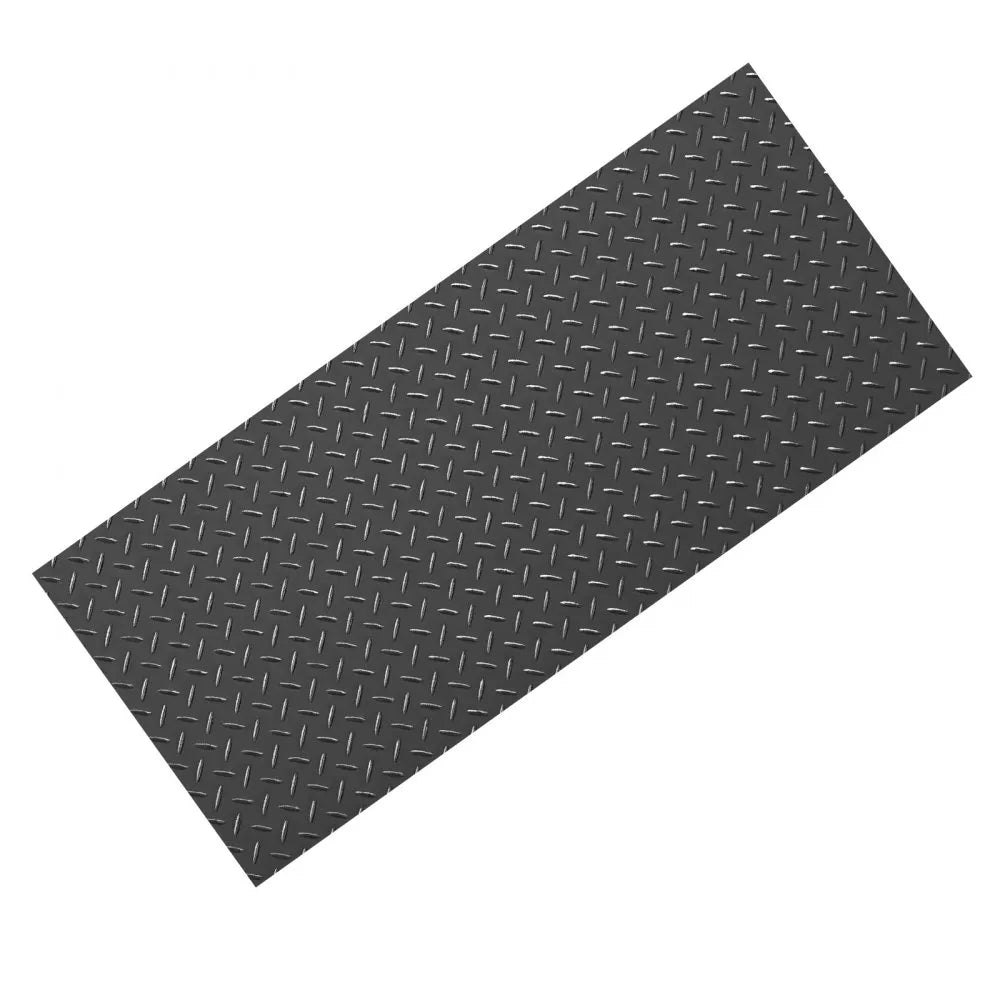 VEVOR Garage Floor Roll, 7.5 x 20 ft Garage Flooring Mat, 2.2 mm Thickened PVC Diamond Plate Floor Protector Mat with Double-sided Tape, Non-Slip, Easy to Clean for Warehouse, Gyms, Trailer, Black 
