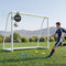Portable Soccer Goal 8 x 6 FT with PE Net | Backyard Soccer Training Set with Target, Cones & Carry Bag