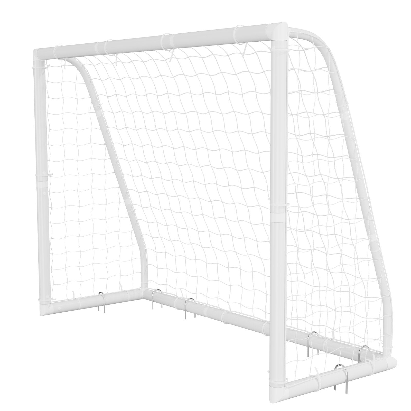 Portable Soccer Goal 8 x 6 FT with PE Net | Backyard Soccer Training Set with Target, Cones & Carry Bag