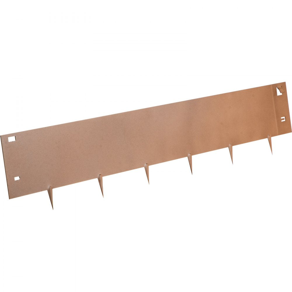 VEVOR Steel Lawn Edging Metal Landscape Edging 5PCS 5"x39" Brown Garden Border 