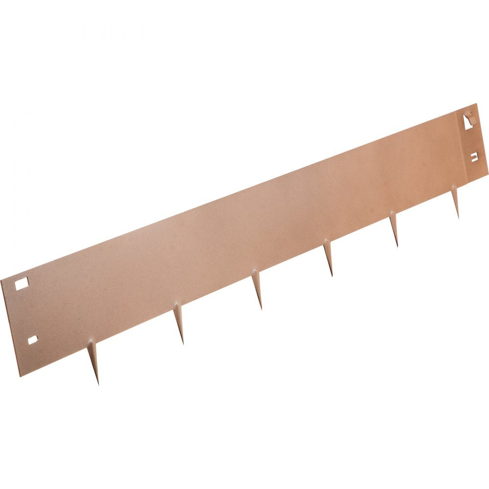 VEVOR Steel Lawn Edging Metal Landscape Edging 5PCS 5"x39" Brown Garden Border 