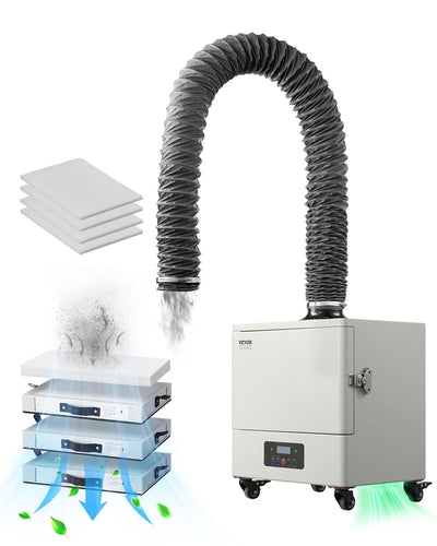 VEVOR Solder Fume Extractor 459 m³/h 280W Brushless Motor with 10 Levels Speed 