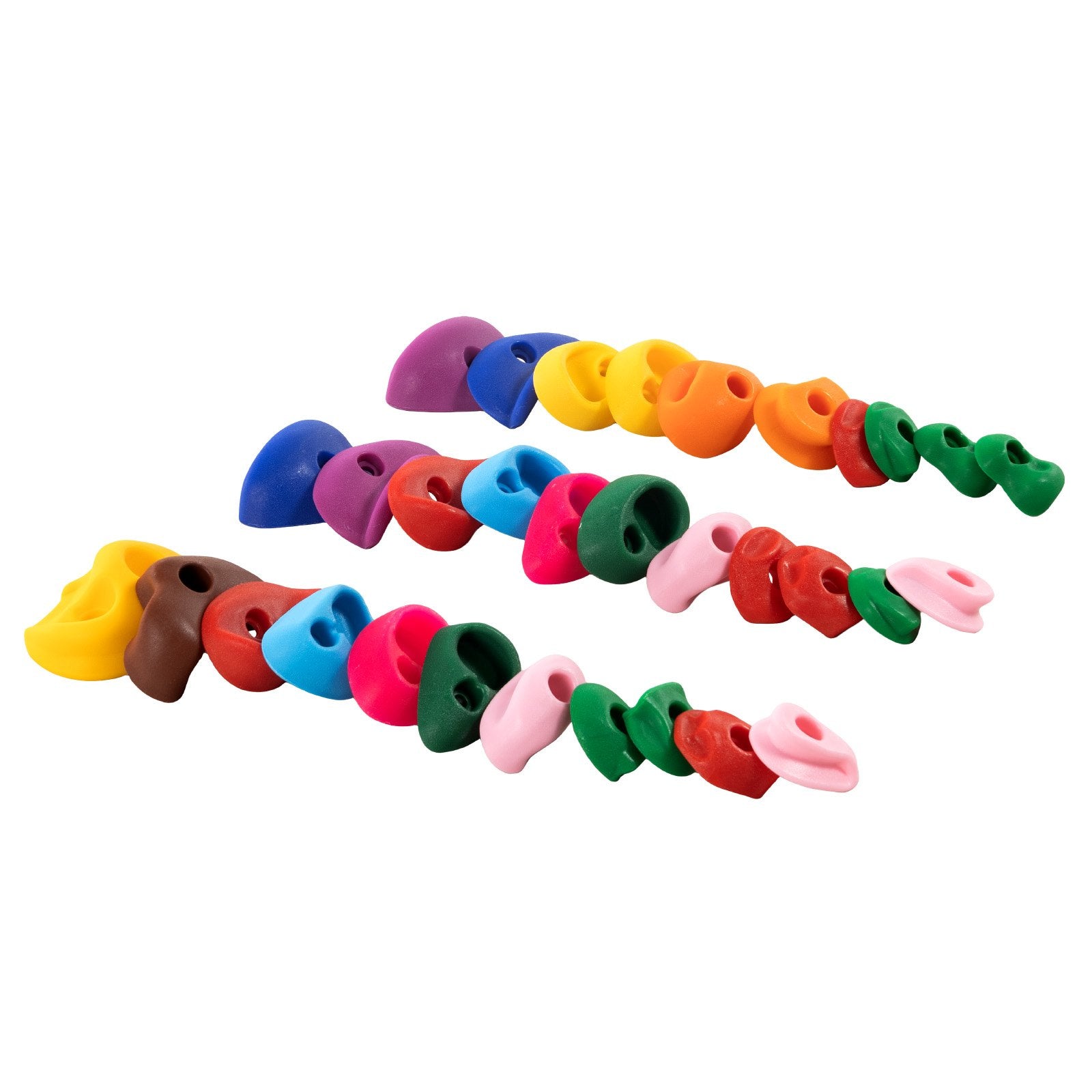 VEVOR 32 Rock Climbing Holds Climbing Rocks with Colored Climbing Rope Hardware 