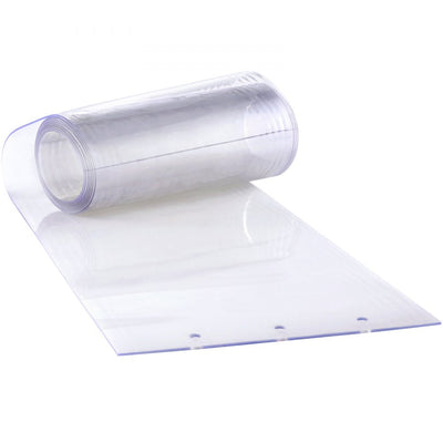 VEVOR PVC Strip Curtain 107 x 213.4 cm Slat Blind Transparent Soft PVC + DOTP 2 mm Thickness Strip Curtain Stable Curtain Including Mounting Material Ideal for Doors up to Approx. 107 cm 