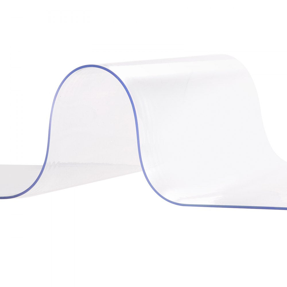 VEVOR PVC Strip Curtain 107 x 213.4 cm Slat Blind Transparent Soft PVC + DOTP 2 mm Thickness Strip Curtain Stable Curtain Including Mounting Material Ideal for Doors up to Approx. 107 cm 