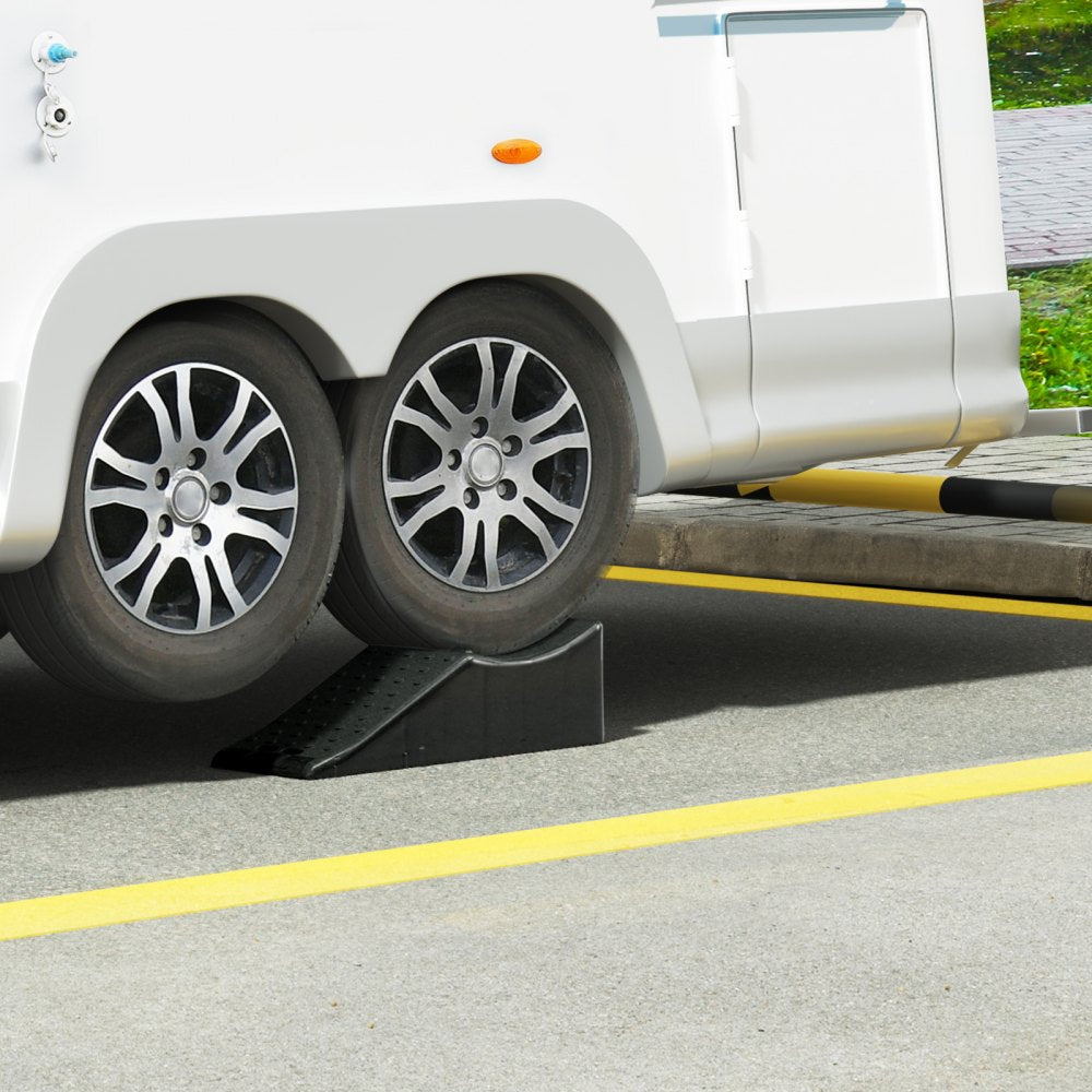 VEVOR Car Ramp, 1 Piece Low Profile Car Service Ramp, 20000 lbs/10 ton Loading Capacity, 5.5" Lift Height Car Ramp, Heavy Duty Tire Ramp for Oil Changes Car Lift and Vehicle Maintenance 