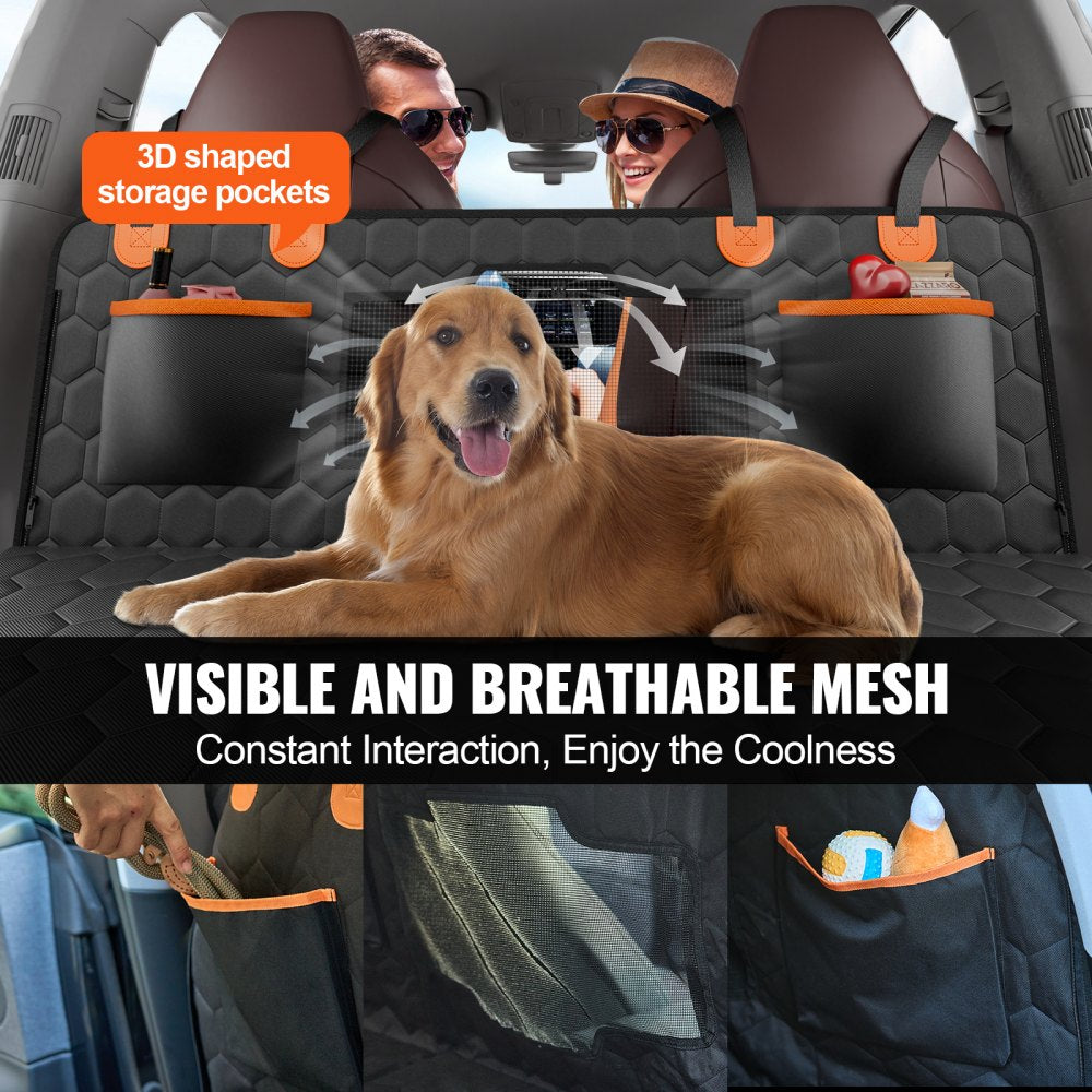 VEVOR 54 x 25.6 in Dog Car Seat Cover for Back Seat Waterproof 600D for Cars 