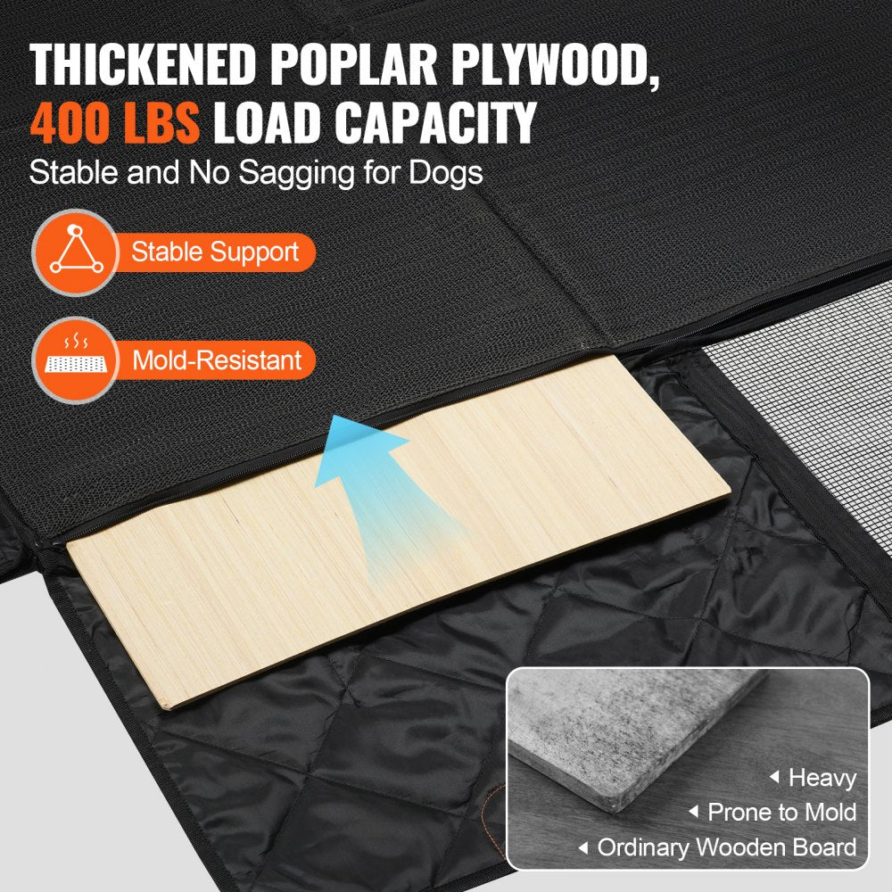 VEVOR 57.4 x 30.3 in Dog Car Seat Cover for Back Seat Waterproof 600D for Truck 