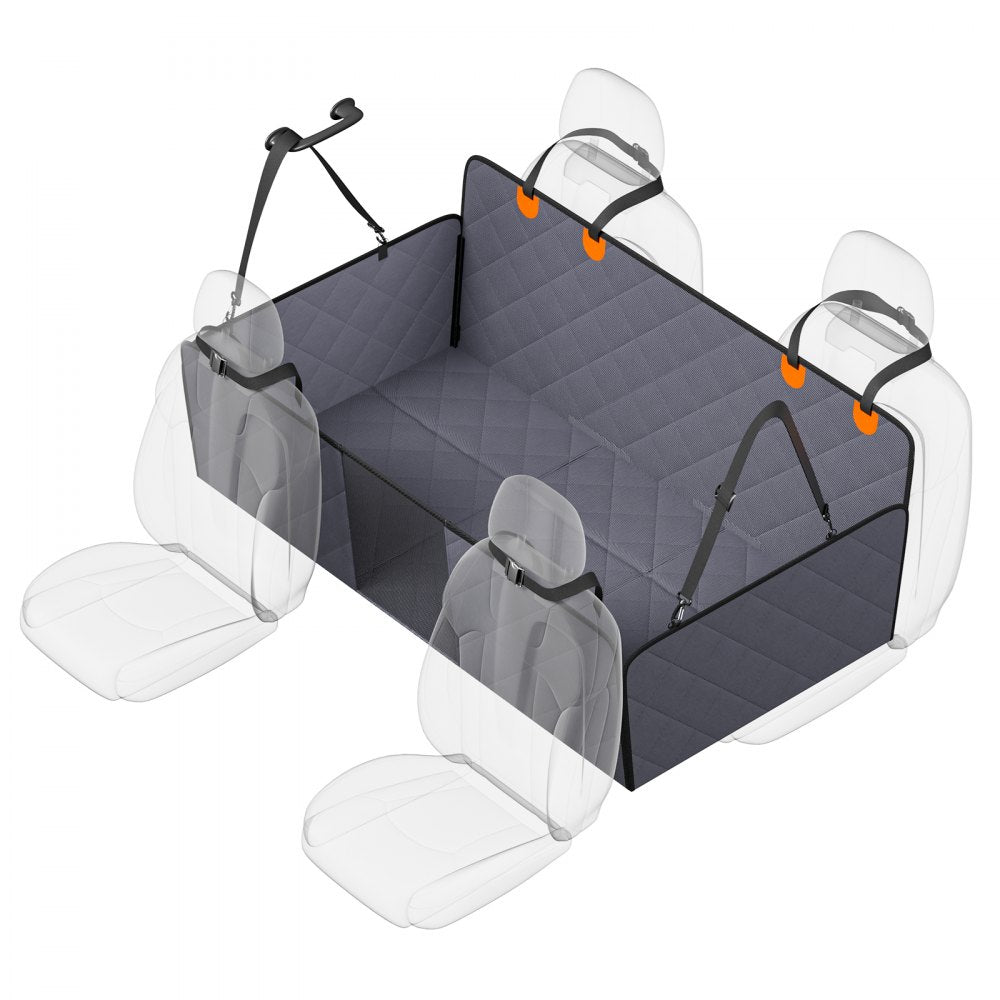 VEVOR 57.4 x 30.3 in Dog Car Seat Cover for Back Seat Waterproof 600D for Truck 