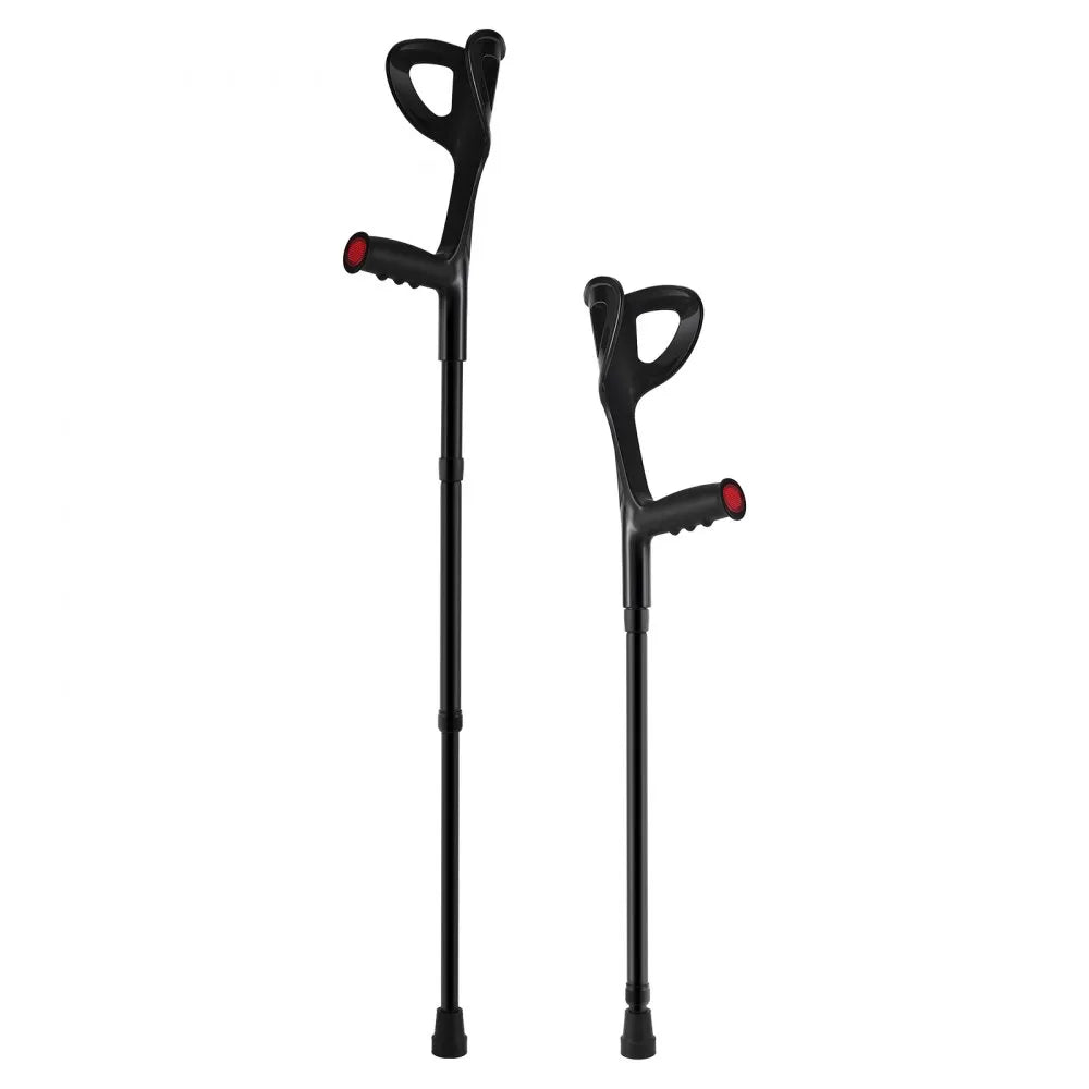 VEVOR Forearm Crutches 10-Level Height Adjustable Walking Crutches 1 Pair 350LBS