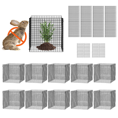 VEVOR 10 Pack Plant Protector from Animals 12'' x 12'' Plant Cage for Vegetables 