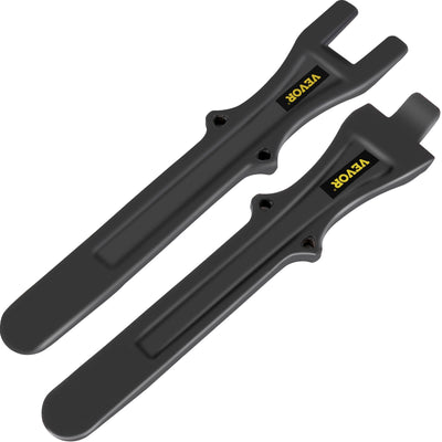 VEVOR Tire Changing Tool, 9.65 Inch Tire Iron Set, 2pcs Motorcycle Tire Irons, 40CR Steel Tire Bead Breaker, Black Tire Changing Spoons, Rust Proof Motorcycle Tire Spoons, Tire Levers For Bile Tires 