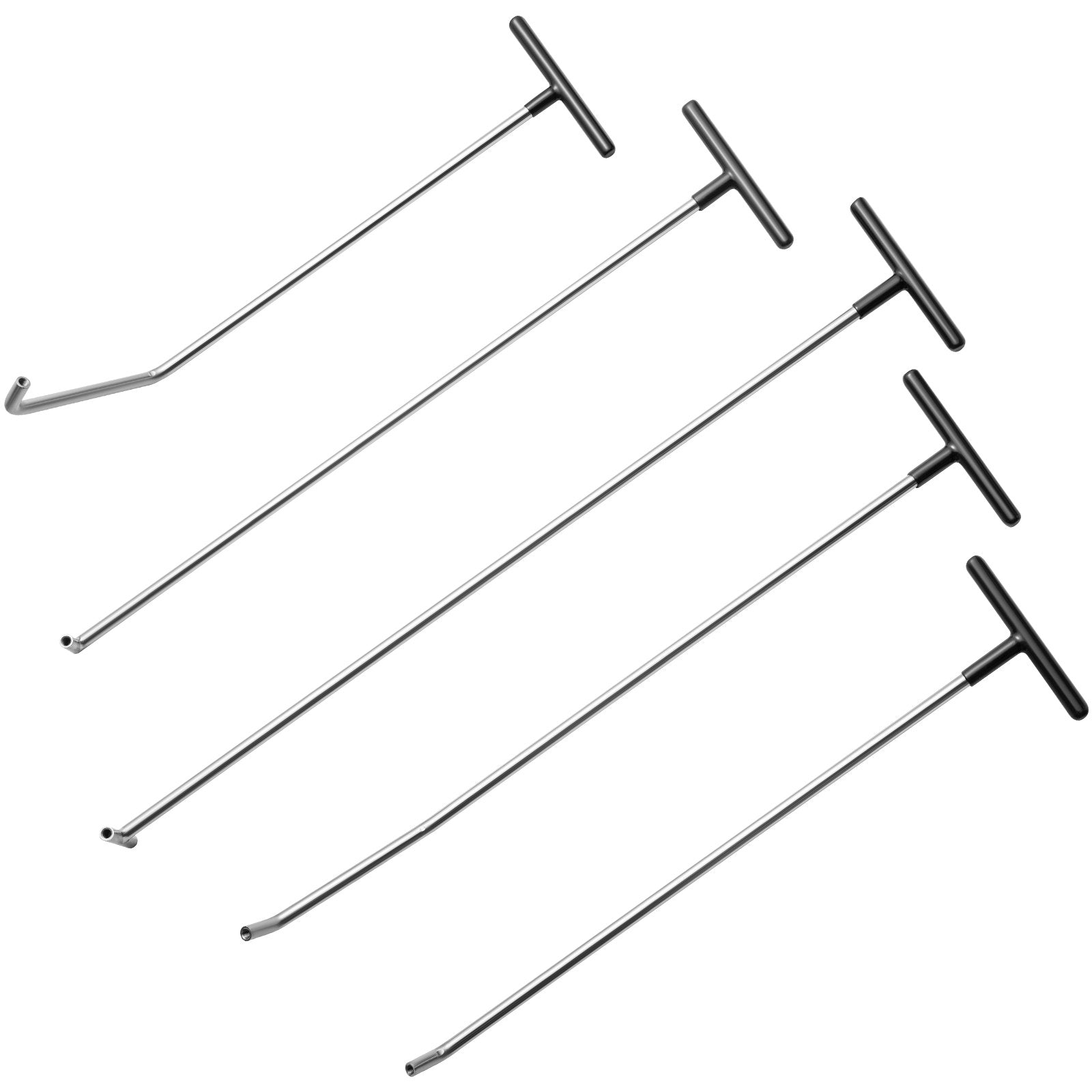 VEVOR Rods Dent Removal Kit, 13 Pcs Paintless Dent Repair Tool, 5 Pcs Stainless Steel Dent Rods, 8 Pcs Tapper Heads, Professional Hail Dent Removal Tool for Minor Dents, Door Dings and Hail Damage 