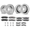 VEVOR Drilled Slotted Front and Rear Brake Rotors Pads Kit for Dodge Ram 1500