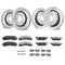 VEVOR Drilled Slotted Front&Rear Brake Rotors Pads Kit for 2012-2020 Ford F-150
