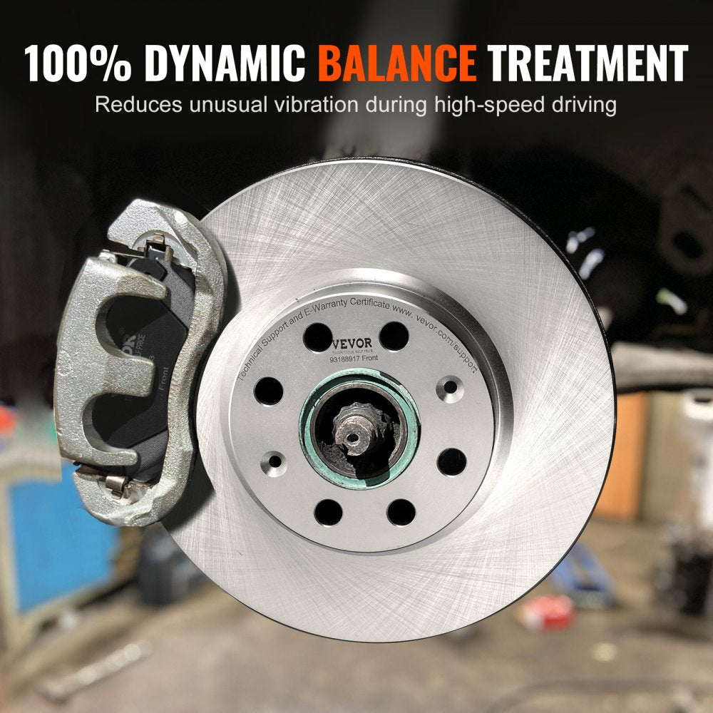 VEVOR Front Ceramic Brake Pads & Rotors Kit for Vauxhall Adam Corsa D Hatchback 