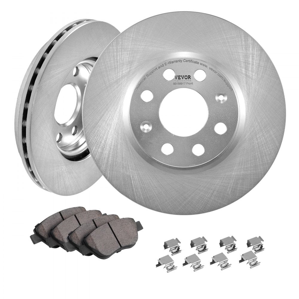 VEVOR Front Ceramic Brake Pads & Rotors Kit for Vauxhall Adam Corsa D Hatchback 