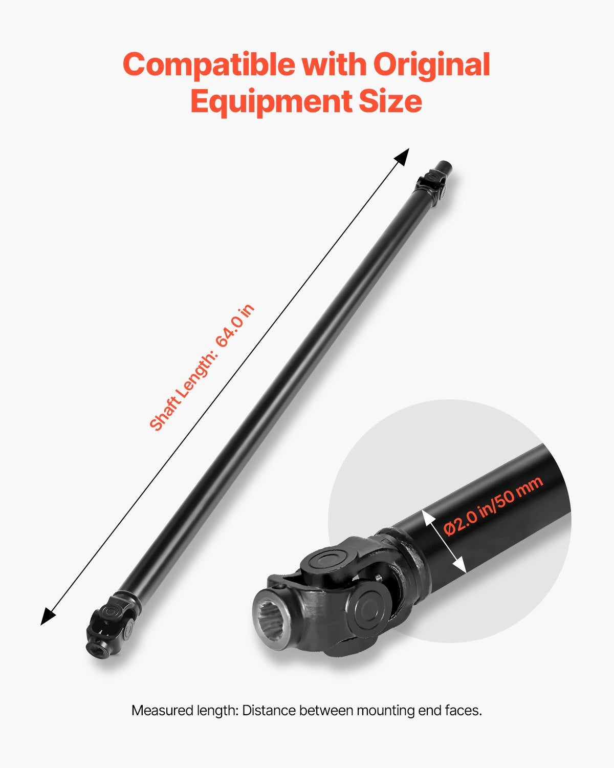 VEVOR Front Drive Shaft Assembly Compatible with 2014-2016 Polaris Ranger XP 900 