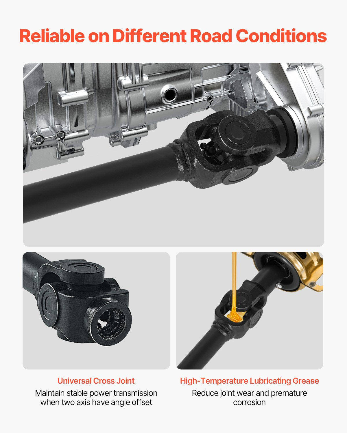 VEVOR Front Drive Shaft Assembly Compatible with 2014-2017 Polaris RZR XP 1000 