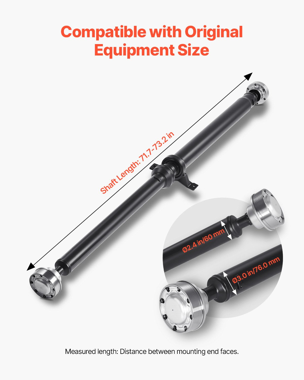 VEVOR Rear Prop Drive Shaft Compatible with 2015-2019 Dodge Challenger V6 3.6L 