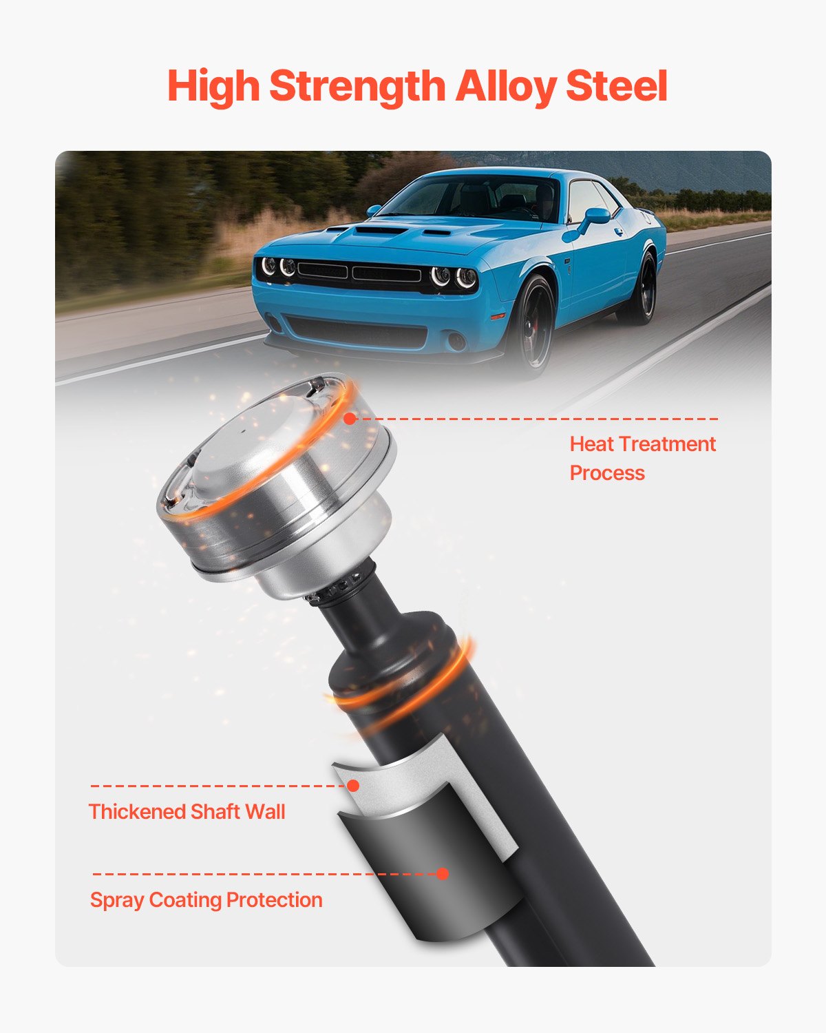VEVOR Rear Prop Drive Shaft Compatible with 2015-2019 Dodge Challenger V6 3.6L 
