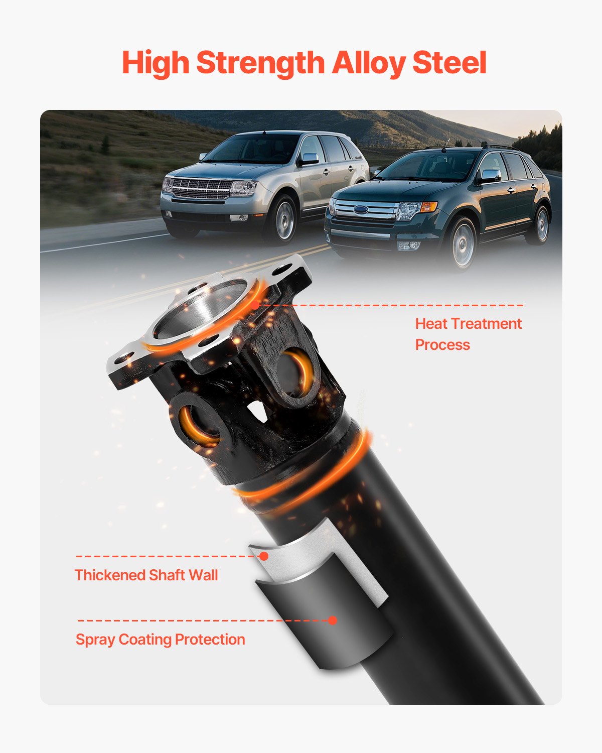 VEVOR Rear Drive Shaft Assembly Compatible with 2007-2008 Ford Edge/Lincoln MKX 