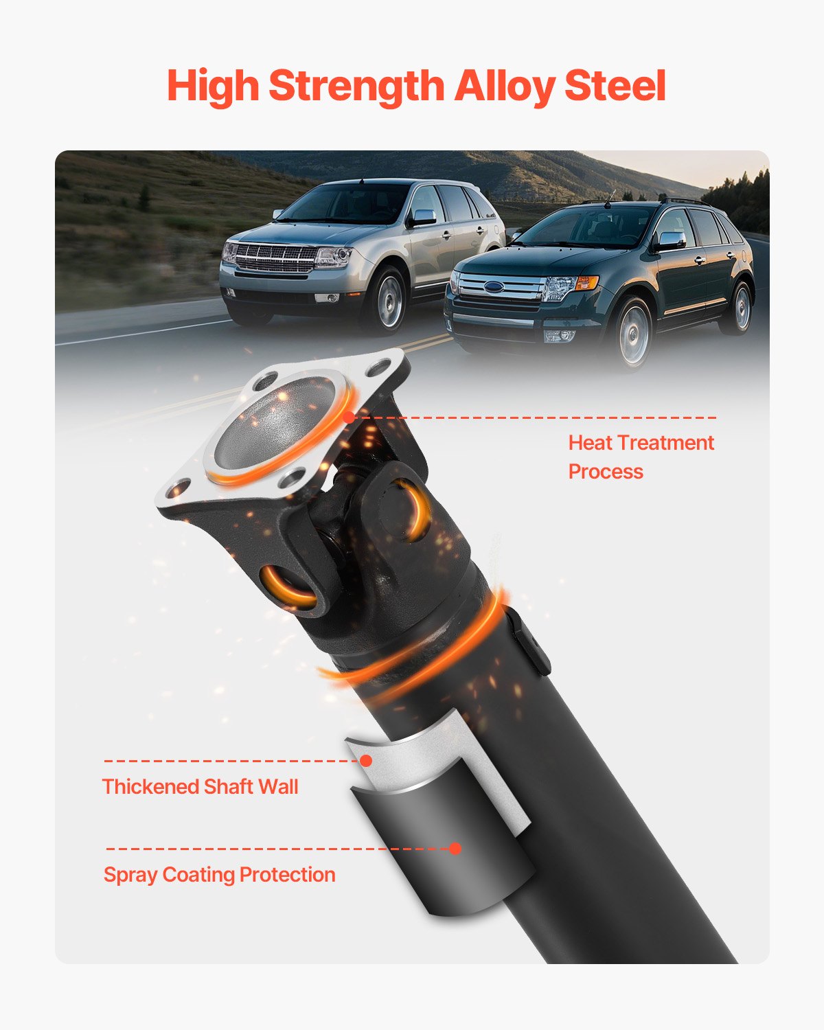 VEVOR Rear Drive Shaft Assembly Compatible with 2007-2014 Ford Edge/Lincoln MKX 