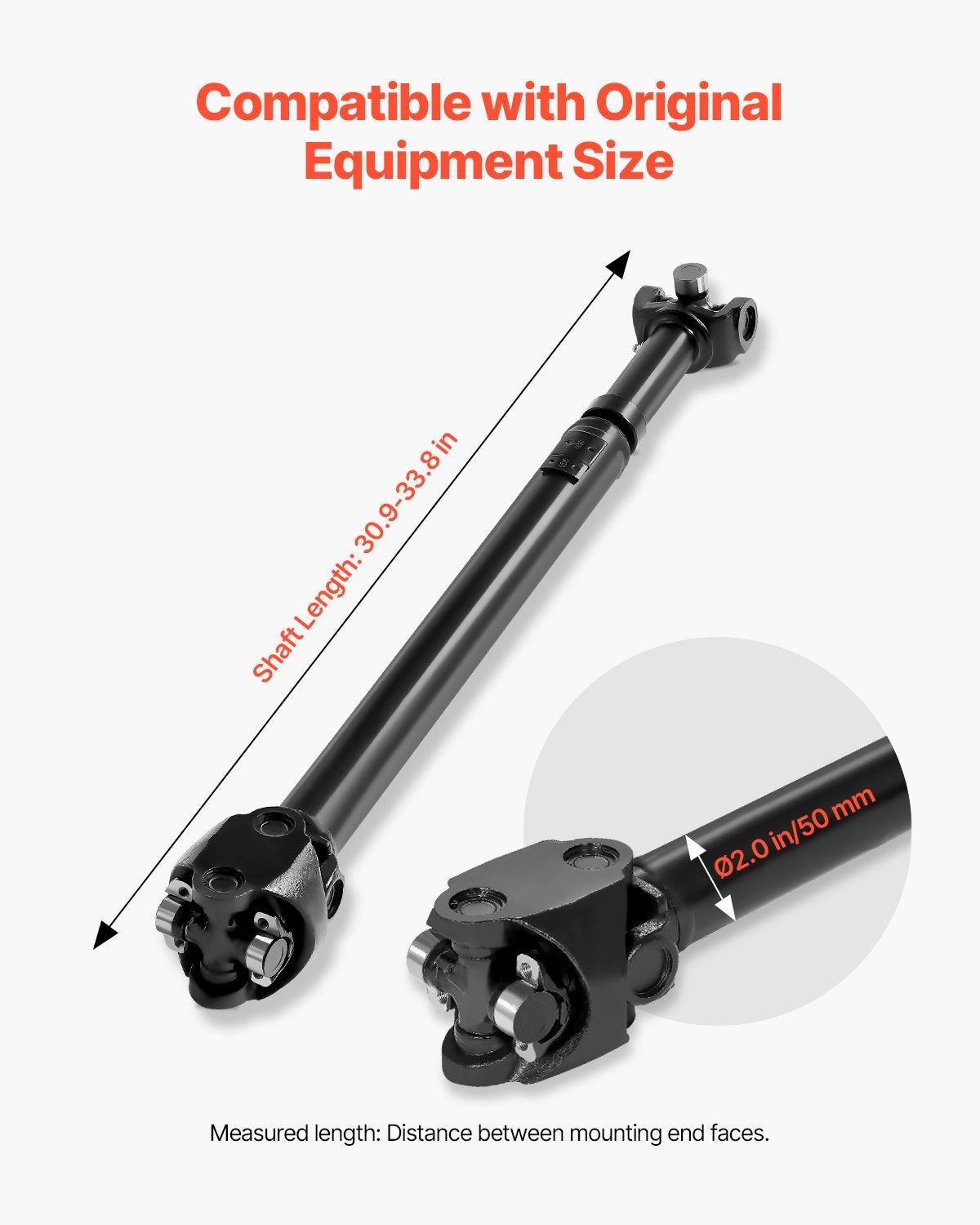 VEVOR Front Drive Shaft Assembly Compatible with 1987-2001 Jeep Cherokee L6 4.0L 