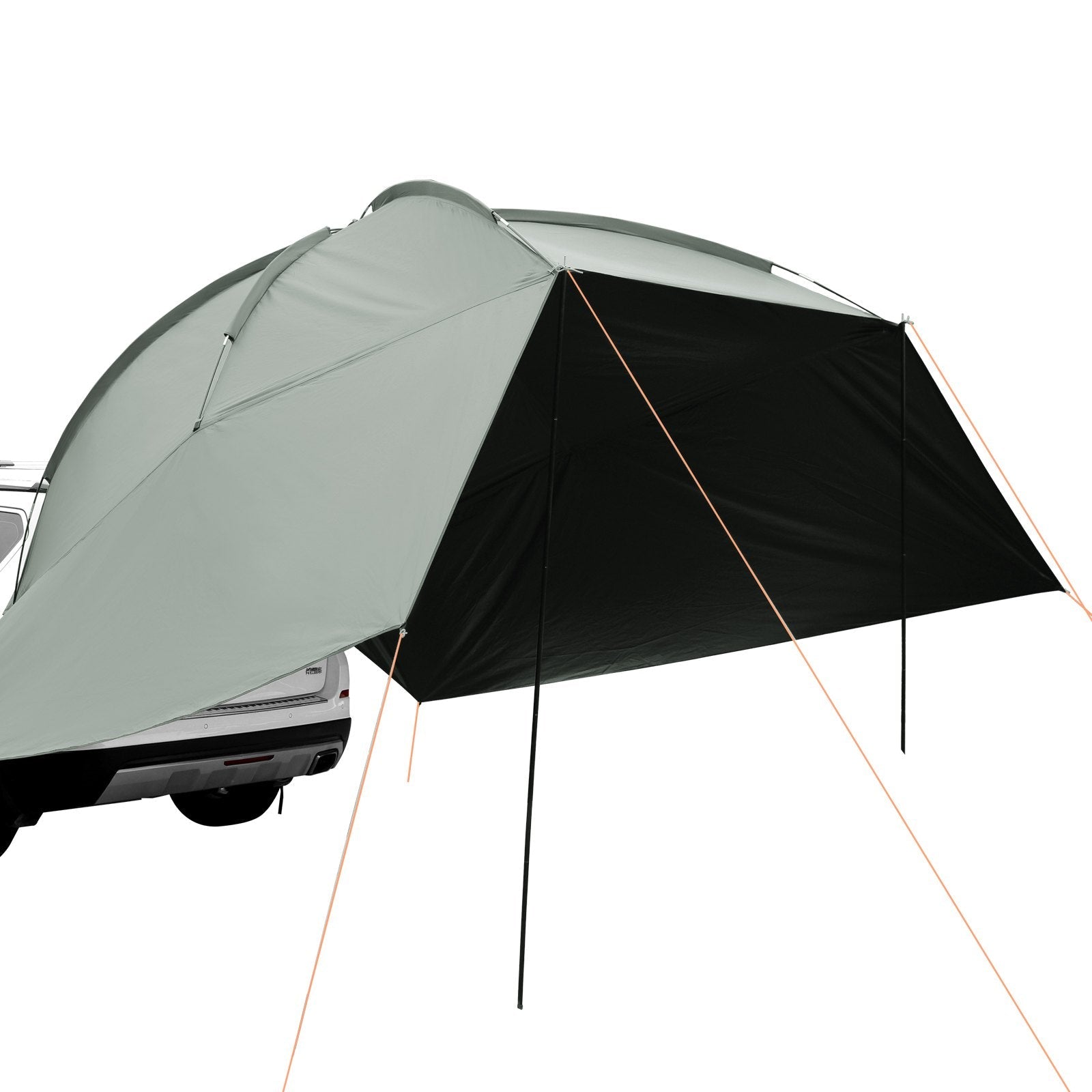 VEVOR Vehicle Awning, Large 10' x 7' Shade Coverage Car Side Awning, PU2000mm UV50+ Car Awning with Extended Side Canopies and Portable Storage Bag, Suitable for Truck, SUV, Van, Campers 