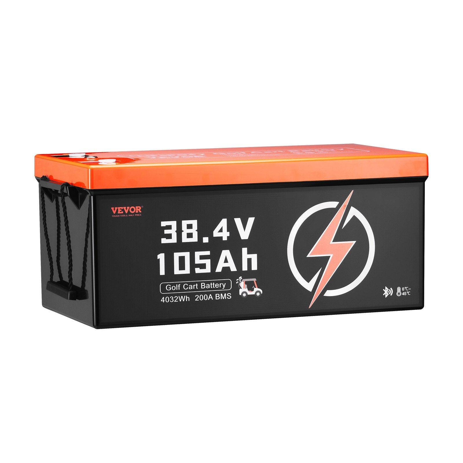 VEVOR 36V 105Ah Golf Cart Lithium Battery with LCD Monitor and 4000+ Cycles 