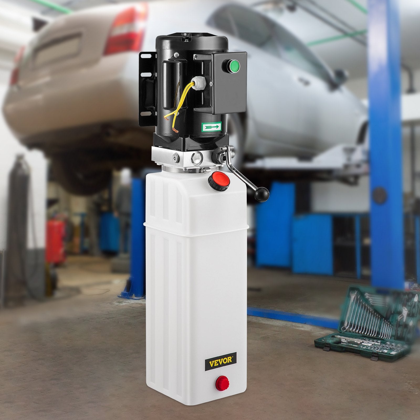 VEVOR 2.2KW Car Plastic Lift Hydraulic Power Unit 6L Hydraulic Power Pack 220V 3HP 50HZ 2750 PSI for Two and Four Post Lift Auto Hoist Car Lift 