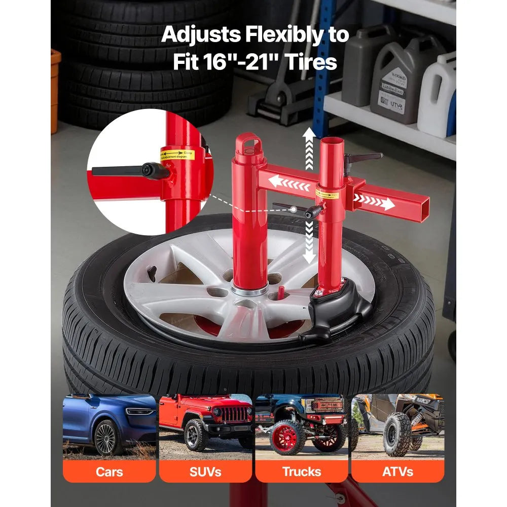 Manual Tire Changer & Duck Head Adapter Kit – Tire Mounting and Demounting Tools