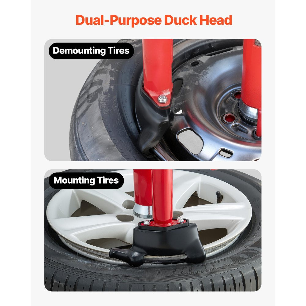 Manual Tire Changer & Duck Head Adapter Kit – Tire Mounting and Demounting Tools